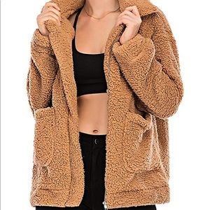 COMFY OVERSIZE CAMEL JACKET
